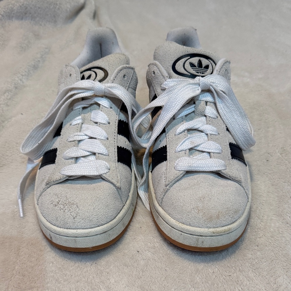 Adidas Classic White and Black Trainers